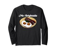 Mr Brightside Uova Fritte E Pancetta Cibo Maglia a Manica