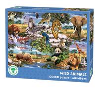 Mr. Broccoli 1000 Piece Puzzle, Wild Anitmals, 68 x 48 cm, Jungle and Safari Sce