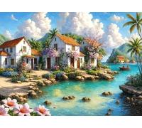 Mr.Broccoli Caribbean Casa - Puzzle da 1000 pezzi, 68 x 48 cm