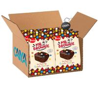 Mr. Brownie Brownies Tortine al Cioccolato con Confetti Colorati di Cioccolato a Latte 200g [CAIYA® BOX da 6 Confezioni]