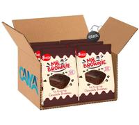 Mr. Brownie Brownies Tortine al Cioccolato con Gocce di Cioccolato Belga 200g [CAIYA® BOX da 6 Confezioni]