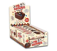 Mr. Brownie Galactic Brownies Tortine al Cioccolato ricoperti di Confetti Colorati di Cioccolata a Latte, Box Espositore con 12 Porzioni da 50g