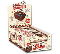 Mr. Brownie Galactic Brownies, Tortine Muffin al Cioccolato ricoperti di Confetti Colorati di Cioccolata a Latte, Espositore con 12 Porzioni da 50g