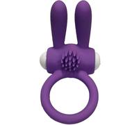 Mr Bunny Anello Vibratore per Coppie - Silicone Morbido Vibratore Potente Stimolazione Maschile e Clitoriana - Impermeabile Lilla