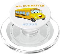 Mr. Bus Driver - Men's Cute School Color Graphic #NeverLate PopSockets PopGrip per MagSafe
