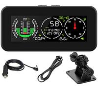 MR CARTOOL M60 Inclinometro Digitale Angolo di Inclinazione Rollio GPS HUD Tachimetro con Bussola per Auto Veicoli SUV Fuoristrada
