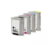 Mr Cartridge Kit 4 cartucce compatibili ad Inchiostro per Plotter HP 940 XL BK-C-M-Y