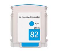 Mr Catridge Cartuccia Compatibile AD Inchiostro per Plotter HP 82 C4911A Ciano