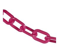 Mr. Chain Catena a barriera in plastica resistente, rosa di sicurezza, diametro maglie 5,5 cm, lunghezza 25 piedi (51025-25)