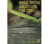 Mr Christian A Basic Maths Solutions for CSEC: Hand-written Solutio (Tascabile)