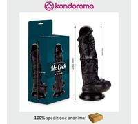 Mr. Cock fallo realistico pene artificiale gigante anale vaginale nero 28 cm