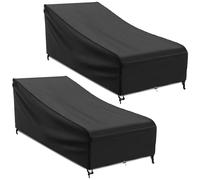 MR. COVER 223,5 cm, copertura per chaise longue da esterni, impermeabile, per sedie a sdraio, tessuto resistente e robusto, protezione per tutte le intemperie, grande, confezione da 2