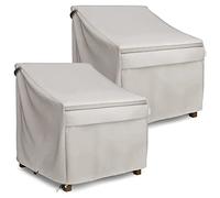 MR.COVER - Confezione da 2 coperture per sedie da lounge/club, 88,9 x 96,5 x 78,7 cm (larghezza x profondità x altezza), resistenti, impermeabili, per mobili da esterno, per sedie in vimini Hampton