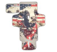 Mr Cow 4 luglio Giorno dell'Indipendenza riutilizzabile Fasciatoio portatile con tasca in tessuto fasciatoio fasciatoio da viaggio leggero e pieghevole cambiadores de pa?ales para Bebes