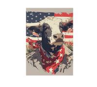 Mr Cow 4th Of July Independence Day vacanze bandiere Pasqua banner per la decorazione del giardino 28x40 double sided