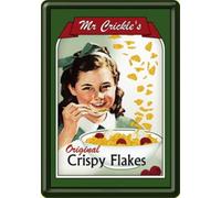 Mr. crickles Crispy Flakes Targa in cartolina
