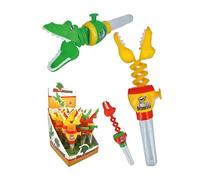 Mr. Crocodile Giocattolo Testa Allungabile Coccodrillo con Caramelle Tutti Frutti Espositore da 12pz
