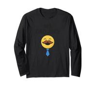 Mr. Dad Joke Testo Nero Faccia Felice Maglia a Manica