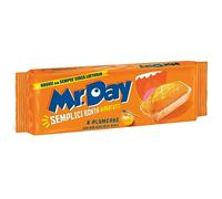 Mr.Day - Plumcake Classico con Yogurt Magro e Miele, Merendina Senza Lattosio e Senza Olio di Palma, Ideali per Colazione, Snack o Merenda, Confezione da 6 Merendine, 190 gr