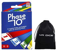 Mr Dice Phase 10 Card Game Bundle borsa con coulisse