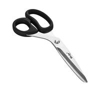 Mr.do Forbici Professionale Super Sharp per Cucire Tessuto Tessile con Manico Comodo in Gomma Nero, Domestiche Forbici per Ufficio Multiuso, 255 mm Lunghe