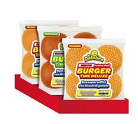 Mr.Dobelina Burger Trio Selection, Potato Roll Buns Classic 54g, Sesame 80g e Gourmet 80g, 3 Confezioni da 4 Panini Assortiti, Panini per Hamburger Americani, Smash Burger e BBQ