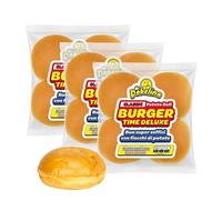 Mr.Dobelina Classic Potato Roll Buns, 3 Confezioni da 4x54g, Bun Morbidi Panini in Pane di Patate, Senza Lattosio, Made in Italy, Ideali per Burger, Smash Burger e Sandwich Americani
