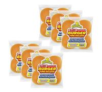 Mr.Dobelina Classic Potato Roll Buns, 6 Confezioni da 4x54g, Bun Morbidi Panini in Pane di Patate, Senza Lattosio, Made in Italy, Ideali per Burger, Smash Burger e Sandwich Americani