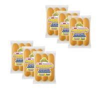 Mr.Dobelina Hero Potato Rolls, 6 Confezioni da 3x160g, Panini da 30cm Morbidi e Resistenti con Fiocchi di Patate, Ideali per Sandwich Ricchi Fino a 500g, Perfetti per Ricette Calde e Fredde