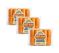 Mr.Dobelina New England Hot Dog Bun e Lobster Roll, 3 Confezioni da 400g, Panini per Hot Dog in Pane di Patate, Senza Lattosio, Ideali per Lobster Roll e Pulled Pork