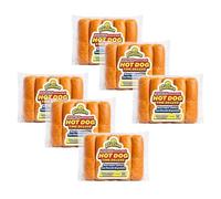 Mr.Dobelina New England Hot Dog Bun e Lobster Roll, 6 Confezioni da 400g, Panini per Hot Dog in Pane di Patate, Senza Lattosio, Ideali per Lobster Roll e Pulled Pork