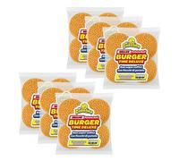 Mr.Dobelina Sesame Potato Roll Buns, 6 Confezioni da 4 Bun Morbidi con Semi di Sesamo, Soffici e Gustosi, Senza Lattosio, Ideali per Burger Americani, Smash Burger e Ricette Creative