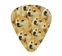 Mr Doge Meme - Plettri per chitarra, confezione da 12 plettri per basso artistico, sottili, medi e pesanti, 3 misure per ukulele
