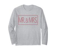 Mr. e Mrs. Coppia sposata Marito Moglie Matrimonio Luna di Miele Maglia a Manica