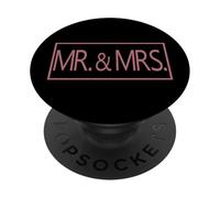 Mr. e Mrs. Coppia sposata marito moglie matrimonio luna di miele PopSockets PopGrip Adesivo