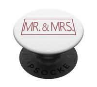 Mr. e Mrs. Coppia sposata marito moglie matrimonio luna di miele PopSockets PopGrip Adesivo