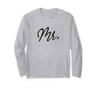 Mr. e Mrs. Corrispondenza Matrimonio Sposato Marito Moglie Coppia Maglia a Manica