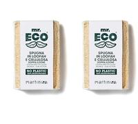 Mr.Eco Martinispa Spugna Piatti Natuale In Loofah E Cellulosa - 30 g (Confezione da 2)