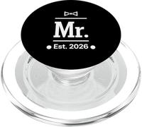 Mr. Est. 2026 Design minimo per la celebrazione del matrimonio PopSockets PopGrip per MagSafe