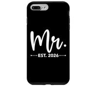 Mr. Est. 2026 Just Married Promoted to Mr and Mrs Matching Custodia per iPhone 7 Plus/8 Plus