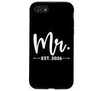Mr. Est. 2026 Just Married Promoted to Mr and Mrs Matching Custodia per iPhone SE (2020) / 7/8