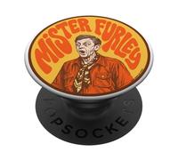 Mr.Furley Team Furley Retro Three's Company Funny Throwback PopSockets PopGrip Adesivo