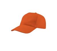 Mr. Gadgets Cappello per Bambini con Visiera - Regolabile 100% Cotone - Padel Baseball Tennis Sport e Tempo Libero (Arancione)