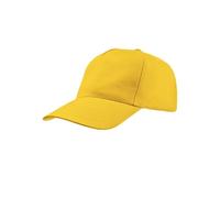 Mr. Gadgets Cappello per Bambini con Visiera - Regolabile 100% Cotone - Padel Baseball Tennis Sport e Tempo Libero (Giallo)