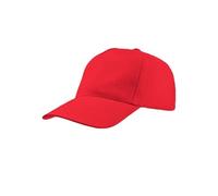 Mr. Gadgets Cappello per Bambini con Visiera - Regolabile 100% Cotone - Padel Baseball Tennis Sport e Tempo Libero (Rosso)