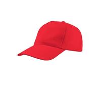 Mr. Gadgets Cappello Unisex con Visiera - Regolabile 100% Cotone - Padel Baseball Tennis Sport e Tempo Libero (Rosso)