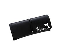 Mr. Gadgets Custodia Porta Occhiali Eco Pelle-Personalizzabile con Nome- (Mod. 1)