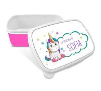 Mr. Gadgets Porta merenda personalizzato con nome -diversi modelli e colori ROSA