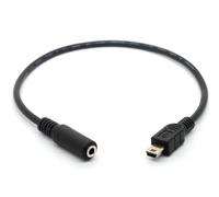 Mr. Gadget's Solutions Cavo adattatore da maschio a femmina da 3,5 mm/mini USB 5 pin maschio a jack per cuffie femmina da 3,5 mm Aux cavo adattatore audio