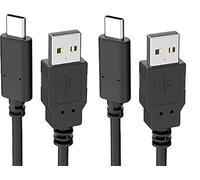 Mr.Gadget's Solutions Cavo di ricarica USB C da 2 m, confezione da 2 pezzi, ricarica rapida per controller PS5, Xbox Series X/S, Nintendo Switch, cavo di ricarica tipo C